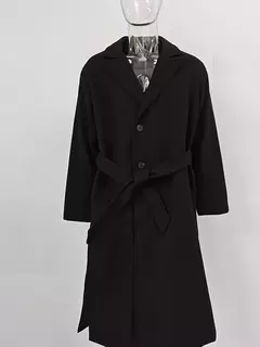 IEFB-Sobretudo de lã de peito único masculino, casaco casual solto, manga longa, tendência coreana, moda outono, inverno, novo, 9D1655 na internet
