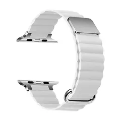 Pulseira Magnética de Couro para Apple Watch, Ultra Band, Pulseira Loop, Mulheres, Série iWatch 9, 8, 7, SE 6, 49mm, 44mm, 40mm, 41mm, 45 milímetros, 38 milímetros, 42 milímetros - Wolf Magazine