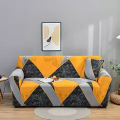 Tampas elásticas impressas geométricas do sofá para a sala de estar, tampa do - comprar online