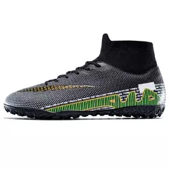 Chaveiros antiderrapantes masculinos de tornozelo, sapatos clássicos de futebol, tênis profissional, treinamento de grama, campo, FG, TF