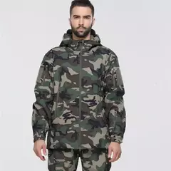 Jaquetas de caminhada de lã camuflada para homens, blusão masculino, roupas táticas, outono, 2024 - Wolf Magazine
