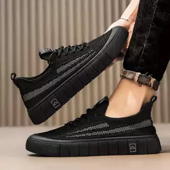 Tênis de malha respirável masculino, leve, confortável, meias antiderrapantes, sapatos esportivos e de lazer, tendência, verão - Wolf Magazine
