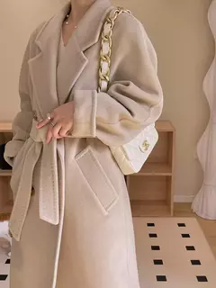Casaco de Cashmere Camel Classic, casaco de lã de comprimento médio, novo, 101801, outono e inverno - comprar online
