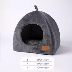 Novo triângulo ninho de gato fechado casa de gato ninho de animal de estimação quente e engrossado sono profundo ninho de cachorro suprimentos para animais de estimação fechado cama de gato barracas de gato - comprar online