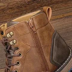 Botas de couro confortáveis masculinas, marca de moda, tamanho 7-13, AL606, 202 - Wolf Magazine