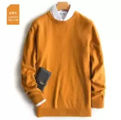 Suéter de algodão de caxemira masculino, pulôver, roupas masculinas, outono, inverno, 2022 - Wolf Magazine