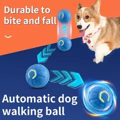 Bola de brinquedo inteligente para cachorro, brinquedo interativo eletrônico para animais de estimação, bola móvel, usb, movimento automático, saltando, bola de brinquedo, filhote de cachorro, produto para gato - comprar online