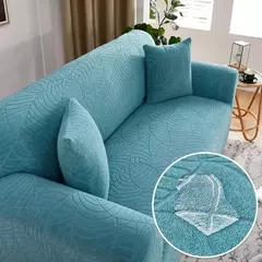 Imagem do Grosso Jacquard Sofá Covers, L Shaped Sofá Capa, Banco Protector, 1, 2, 3, 4 Assentos