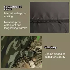 Imagem do Casa para gatos ao ar livre, casa para cães e gatos vadios, uso interno e externo, proteção contra vento e chuva, tecido oxford de alta qualidade, à prova d'água e