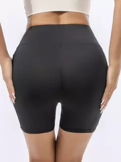 Shorts de ginástica para exercícios abdominais para mulheres, Europa e Estados Unidos, calças de ioga nuas nas nádegas, cintura alta, curto apertado, 2021 na internet