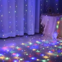 Festoon LED Light Curtain para decoração de casa, luzes de fadas, guirlanda para quarto, ano novo, casamento, decorações de Natal - Wolf Magazine