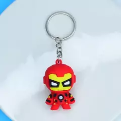 Marvel dos desenhos animados chaveiro homem aranha homem de ferro morcego hulk thor anime vingadores chaveiro figura silicone chave do carro jóias brinquedos presente - loja online