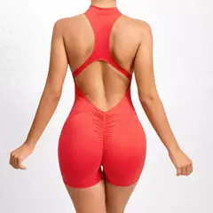 Conjunto de treino feminino, kit de ioga, macacão largo, top de academia, sutiã esportivo, roupas fitness, 1 peça, 2024