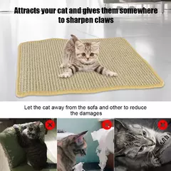 Sharpen Nails Cat Scratch Board, Cat Scratching Post Mat, Escalada esteira de árvore, Protetor de Móveis Natural Sisal - loja online