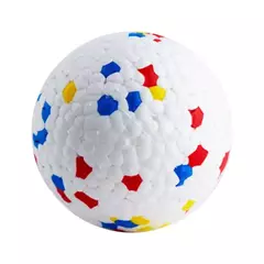 Mordida resistente sólido cão bola brinquedos para cães pequenos grandes alta elasticidade E-TPU pet mastigar bola brinquedo não rangido brinquedo interativo filhote de cachorro - comprar online