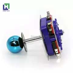 Joystick estilo zippy 2/4/8 vias rocker 45mm eixo longo com 35mm boa qualidade chapeamento topball máquina de jogo de arcade diy