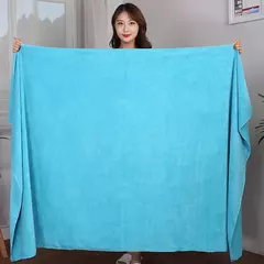 Imagem do Toalha de Banho Super Grande Microfiber, Suave, Alta Absorção, Secagem Rápida, Uso Multi-funcional, Esportes, Salão de Beleza, Hotéis