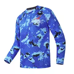 Vestuário de pesca anti-UV com proteção solar de secagem rápida, camisas masculinas, venda quente