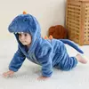 Macacão Dinossauro Vermelho para Bebê Recém-nascido, Criança Cosplay Roupas, Pijama Kigurumi, Bonito Animal Romper, Unicórnio Onesies, Meninos e Meninas