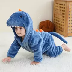 Macacão Dinossauro Vermelho para Bebê Recém-nascido, Criança Cosplay Roupas, Pijama Kigurumi, Bonito Animal Romper, Unicórnio Onesies, Meninos e Meninas