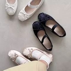 Sapatilhas com nó borboleta para mulheres, sapatos Mary Jane, sandálias casuais femininas, calçado feminino, fora, slides de moda, Lolita, Novo, 2022, 2024 - loja online