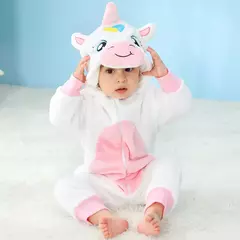 Macacão de flanela para bebés, Macacão Kigurumi, Macaco, Unicórnio, Vaca, Leão, Animal Cosplay, Pijama para 1 a 4 anos Crianças, Meninos, Inverno na internet