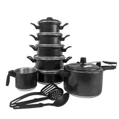 Jogo De Panelas Panela De Pressão 4.5l Com Talheres 10 Peças - comprar online