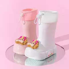 Sapatos de chuva impermeáveis Paw Patrol para meninos e meninas, Sapatos de borracha de tubo médio antiderrapante, Bunched Rain Boots na internet