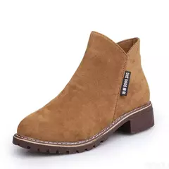 Botas femininas de sola grossa, botas de neve confortáveis, sapatos femininos de plataforma plus size, moda, 2022 - loja online