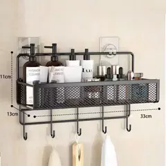 Portable Hanging Wall-Mounted Storage Rack, No-Drilling, Banheiro, Cebola, Alho, Tempero Organizador, Cozinha Cesta De Armazenamento, Umidade - loja online
