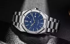 Sapphero ouro rosa para homens relógios octagonais 30m relógios à prova dwaterproof água relógio de quartzo masculino negócios moda relógios para homem watche - comprar online