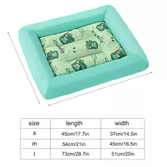 Imagem do Madden verão resfriamento pet gato cama almofada de gelo cão dormir tapete quadrado para filhote de cachorro cães gatos canil para animais de estimação qualidade superior fresco frio