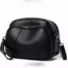Cor sólida elegante rebite zíper bolsa de telefone móvel feminino simples cou na internet