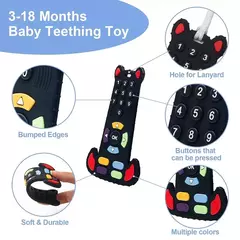 Silicone dentição anel com controle remoto para o bebê, brinquedos sensoriais para recém-nascido - comprar online