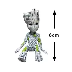 Marvel vingadores groot mini estatueta caneta titular vaso de flores boneca criativa figura ação cena ornamento presentes natal crianças brinquedos - comprar online