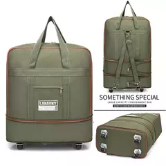 Mala Oxford Dobrável Expansível Unisex, Bagagem Portátil com Rodas, Mala de Rolamento, Transportador Aéreo, Bolsa de Viagem, Novo - comprar online