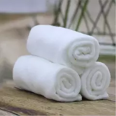 Imagem do White Soft Microfiber Fabric Face Toalha, Panos de lavagem, Toalhas de mão, Portátil, Multifuncional, Limpeza, Hotel, 5-10 Pcs