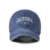 Boné de beisebol retrô vintage de algodão masculino feminino denim letras bordadas chapéu de algodão macio bonés casuais retrô unissex chapéus