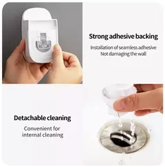 1 PCS Dispensador Automático Creme Dental Acessórios Do Banheiro Wall Mount Preguiçoso Creme Dental Squeezer Suporte Escova
