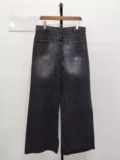 Iefb-Jeans lavado vintage masculino, calças jeans de perna larga, calças masculinas soltas, moda casual de rua angustiada, verão, versátil, 9C354 - loja online
