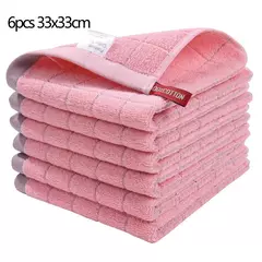Homaxy-Absorbent Kitchen Dishcloth, Panos Ultra Macios, Toalhas de Secagem à Mão, Ferramentas de Limpeza Doméstica, 100% Algodão, 4 Pcs, 6Pcs na internet