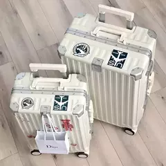 Rolling Bagagem Trolley Case, Mala de Viagem, Universal Roda, bagagem de Mão com suporte para copos, Boarding Case, 20 ", 22", 24 ", 26";;VERDADEIRO;;"26 ,Green - Wolf Magazine