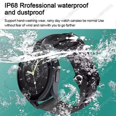 Imagem do Samsung-Galaxy Smartwatch para homens e mulheres, monitoramento de saúde AMOLED, relógio impermeável, assistente de voz, chamada Bluetooth, relógio inteligente, 2022