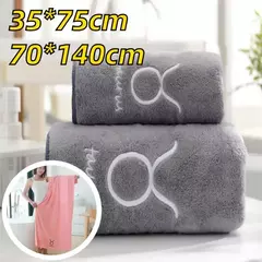 Toalha De Banho De Constelação Macia Grande, Absorvente Espessado, Folhas Bordadas, Banho Do Banheiro