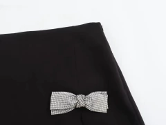 TRAF-Mini Saia de Cintura Alta Feminina, Saia Arco Elegante, Streetwear Luxo, Saias Designer, Primavera, Verão, Nova - comprar online