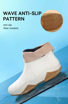 Botas de chuva antiderrapante impermeáveis para homens, sapatos de tornozelo alto para casal, caminhadas, pesca, água, chef, trabalho, ao ar livre, moda, novo