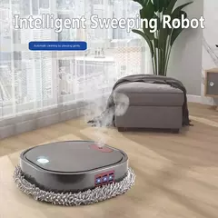 Robô de esfregão inteligente recarregável, 3 em 1, Varredura molhada seca, Aspirador Mop, Spray Cleaner, Casa
