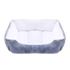 Cama para cão gato animal de estimação quadrado casil de pelúcia médio pequeno cão sofá cama almofada pet calmante cama do cão casa suprimentos para animais de estimação acessórios
