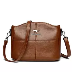 Pequena bolsa de couro PU para mulheres, bolsa crossbody, mensageiro, bolsa com zíper, bolsa de viagem feminina, moda verão, nova chegada