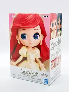 Novo bandai disney a pequena sereia anime qposket personagens ariel glitter linha figura de ação modelo colecionável brinquedos aniversário - loja online